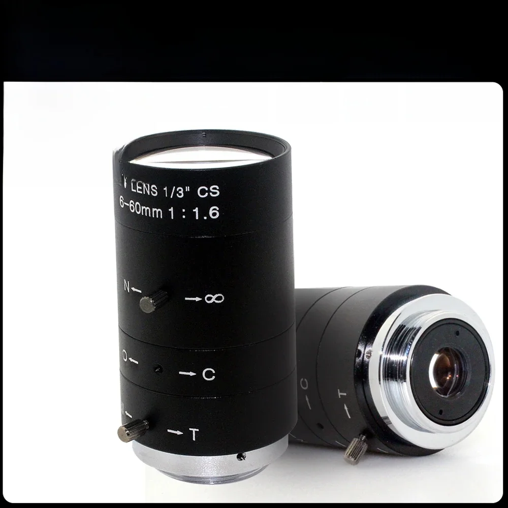 Obiektyw 3mp 6-60mm 1/3" CS CCTV Obiektyw IR F1.6 Ręczny zoom Ręczna przysłona Obiektyw CS do kamery IP CCTV CCD BOX KAMERA USB — zdjęcie 2