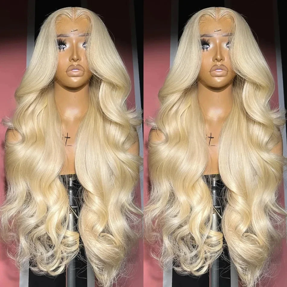 613 Honey Blonde Color Wig HD Transparent Body Wave 13x6 Frontal Human Hair Wig For Women 13x4 Lace Front Wig 28 30Inch