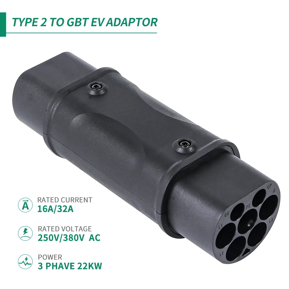 Level 2 EV Charger VW ID4 Adapter Type2 to GBT GB/T Chinese EVSE Car VW id.4 IEC62196 Charging station Adaptor