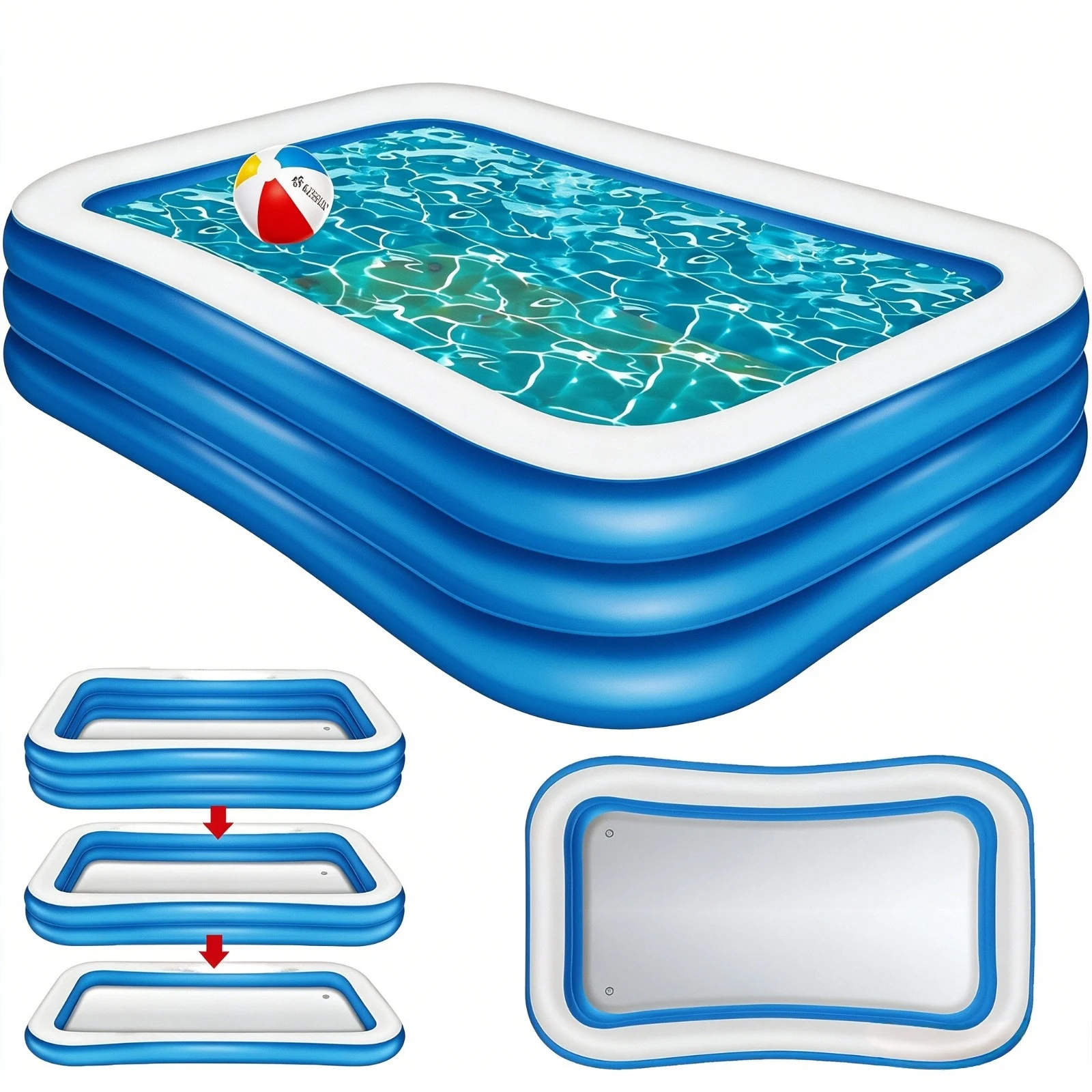 PISCINA INFLABLE FAMILIAR PARA JARDÍN
