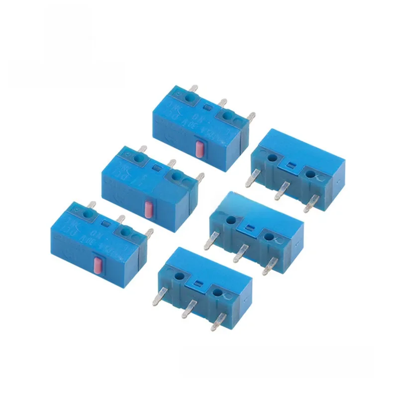 Nouveau HUANO coque bleue rose point souris Micro bouton de commutation 80 millions de vie souris de jeu d'ordinateur