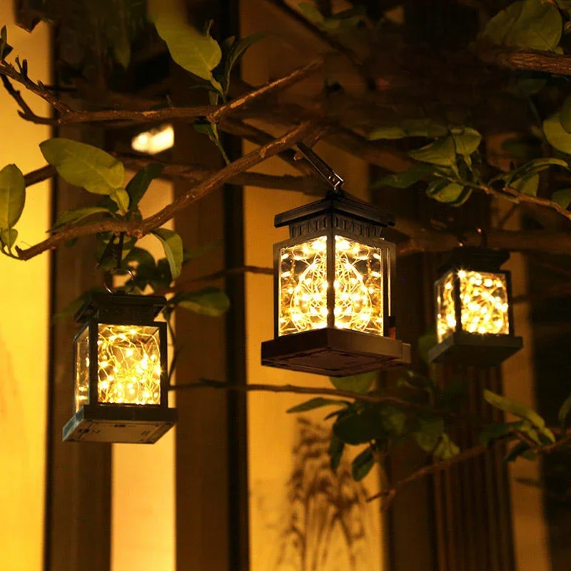 Lanterne Solaire à LED Imperméable et Portable, Luminaire Décoratif d'Extérieur, Idéal pour un Jardin, une Cour ou un Festival