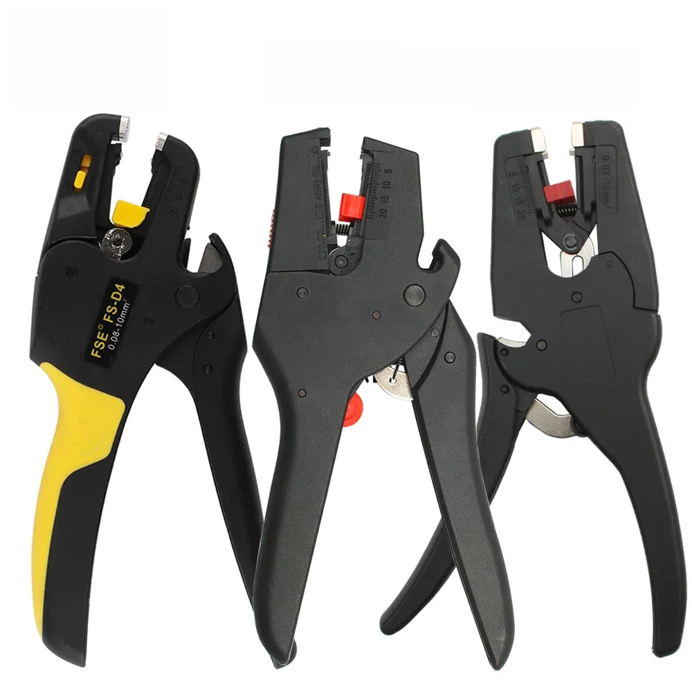 Pince à dénuder automatique FS-D4, outil de dénudage de fil, 0.08-10mm 32-7AWG, câble de coupe FS-D3, multi-outil réglable 0.03-6 mm2, 1 pièce
