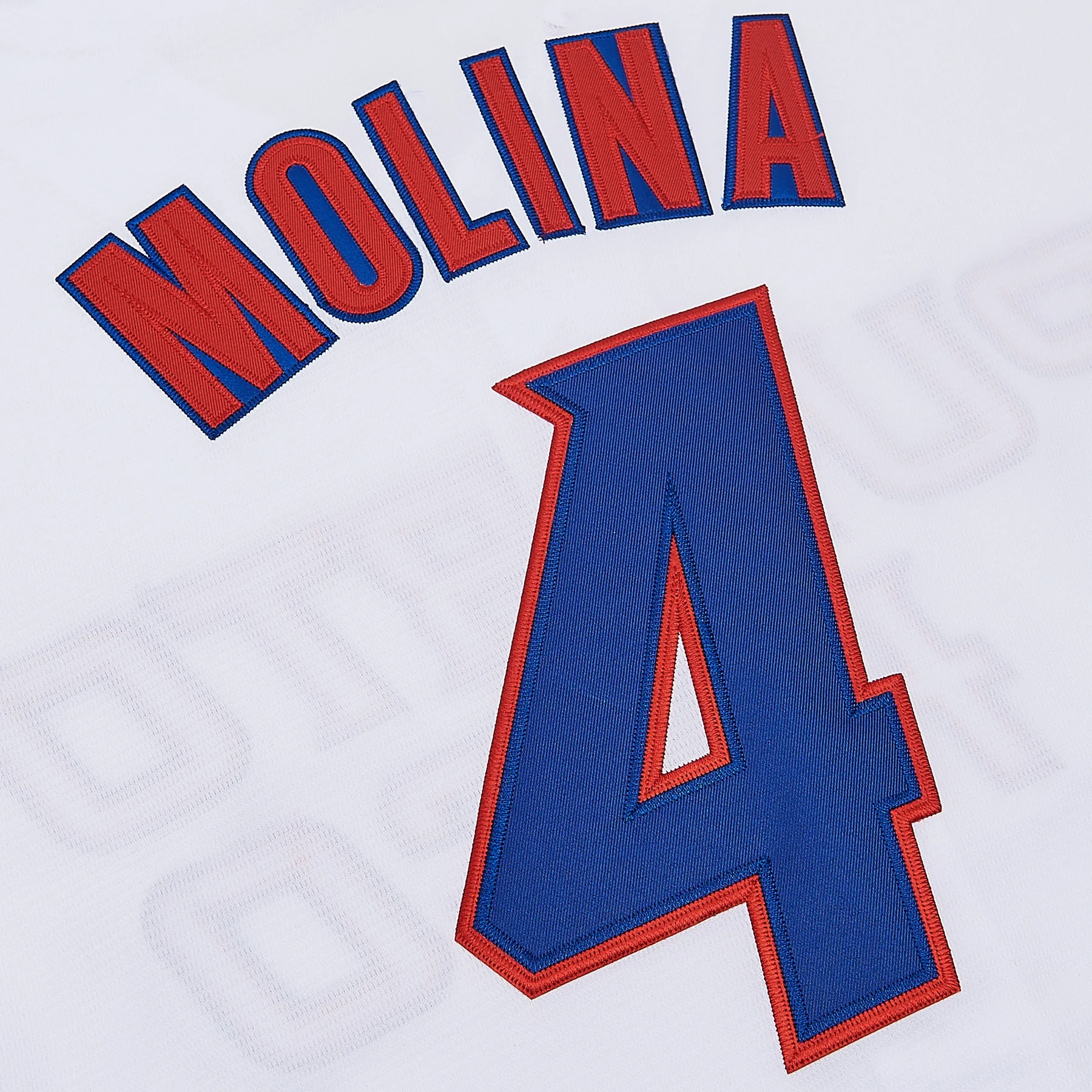 Men's #4 Yadier Molina Puerto Rico Legendary Catcher Baseball Jersey,Letter Embroidery World Baseball Classic Apparel,Game Day Gift view 5