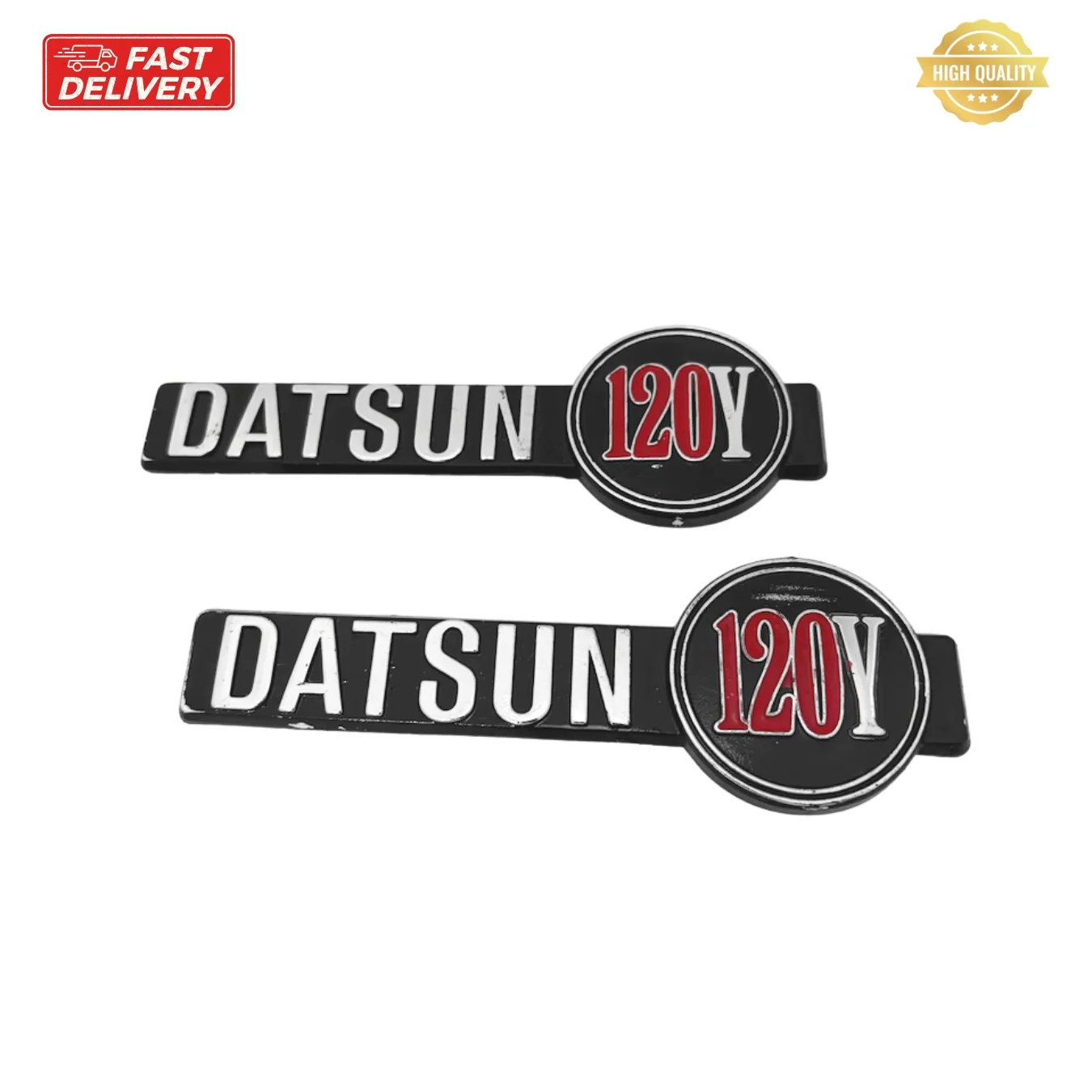 

Datsun 120Y B210 2 Piece Fender Badge Emblem Die-Cast