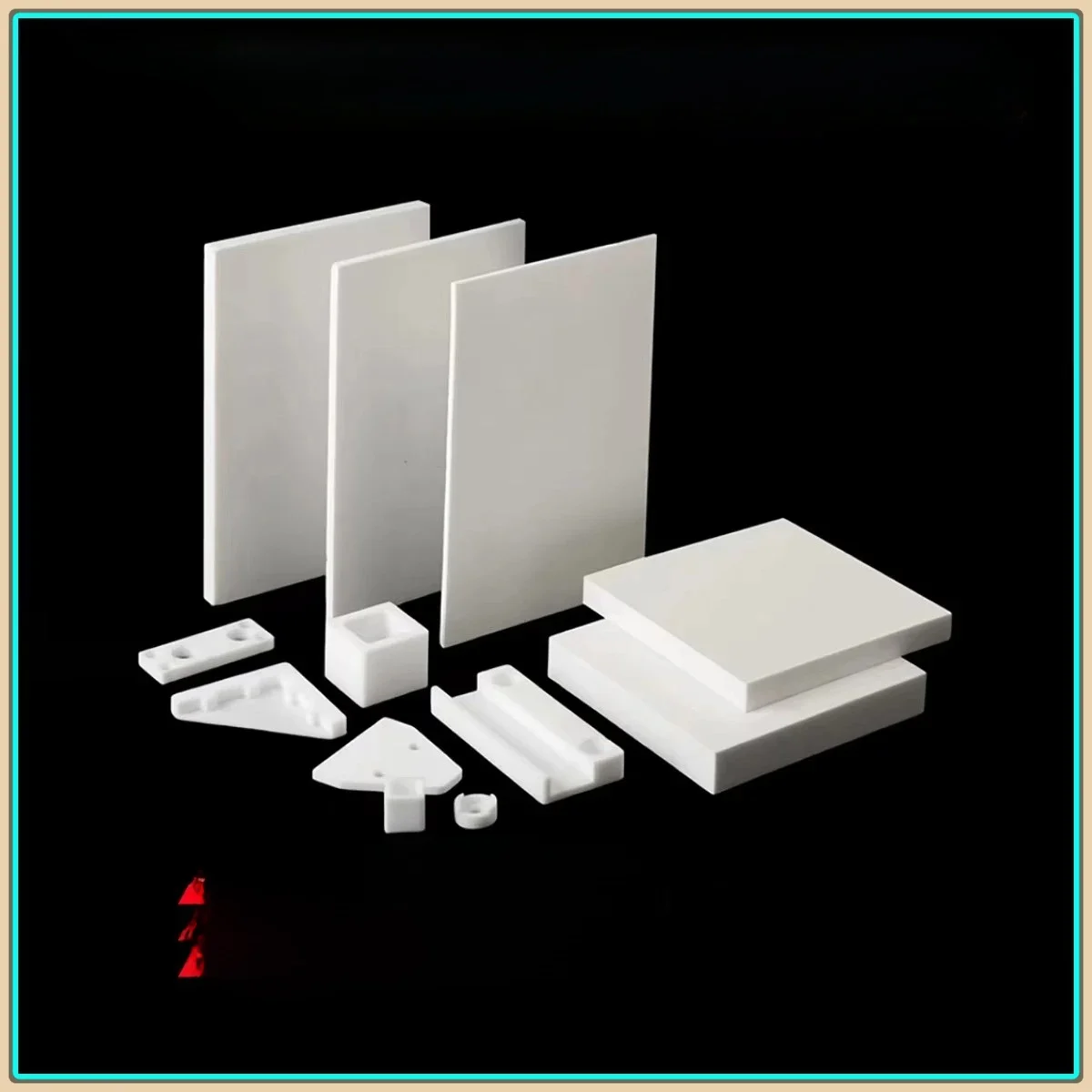 Panneau de PTFE blanc, bloc de plaque de feuille de PTFE, plaque de polytétrafluoroéthylène, traitement personnalisé Thk0.1-30mm