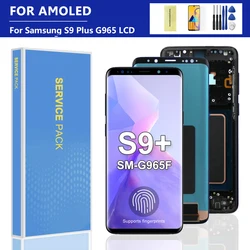 AMOLED For Samsung S9 Plus LCD Display Digital Touch Screen Digitizer Replacement For Samsung S9+ G965 G9650 SM-G965F Screen