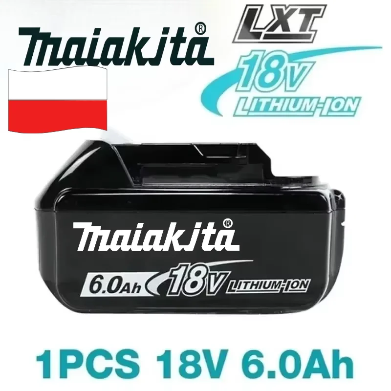 Batteria al litio di ricambio 100% originale Makita 18V 6.0Ah BL1840 BL1830B BL1850B BL1850 BL1860 BL1815