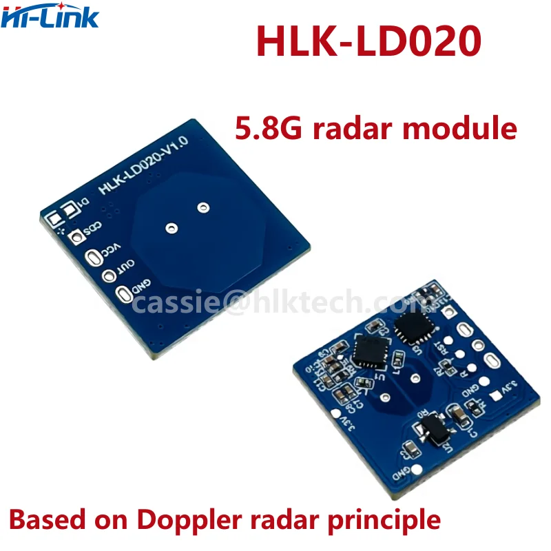 Hi-Link HLK-LD020 모바일 센서 레이더 및 모바일 센서 레이더, 스몰 사이즈 센서 모듈, 고감도, 5.8G 대역, 신제품