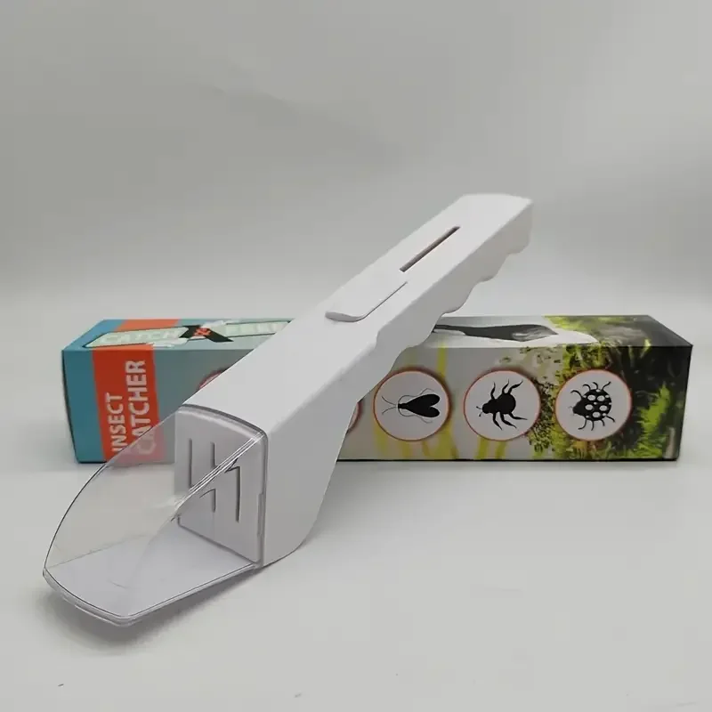 1 Handheld Insect Catcher - Clear Window Net for Bees, Flies and Spiders - No Electricity Required, Safe Release