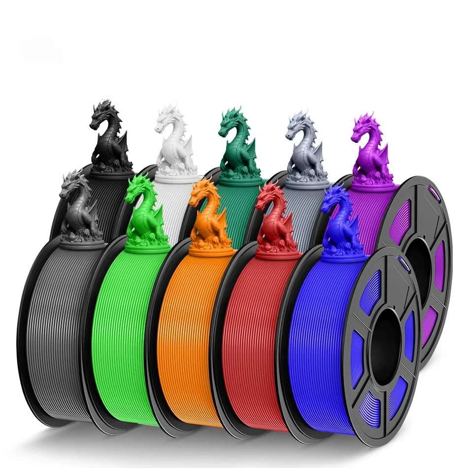Żarnik JAYO 3D PLA +/PLA Meta/PLA Matte/PLA PLUS 2.0/PLA 1.75MM 5 rolek Coloful, schludno nawijany żarnik do drukarki 3D 1.1KG — zdjęcie 2