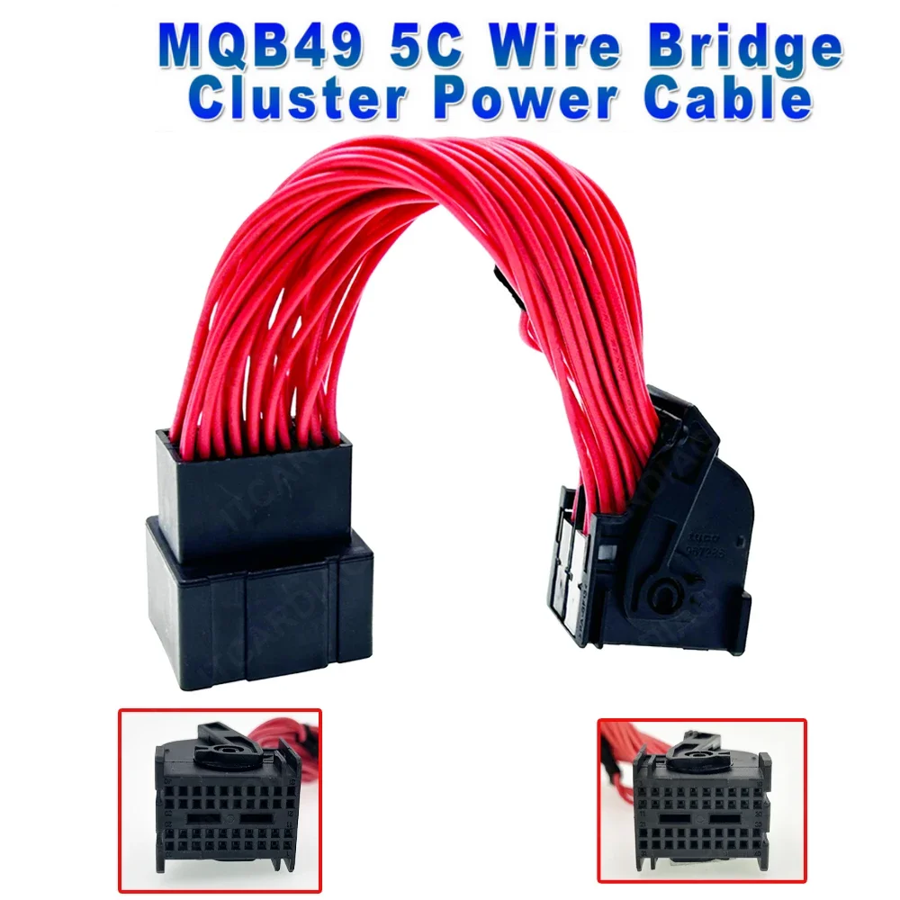 MQB49 5C Cable Short Circuit Wire Smart Key for All Key Lost with 1-16Pin OBD2 Adapter for TIGUAN L/Passat B8/Audi A3 Q3/Glof 7
