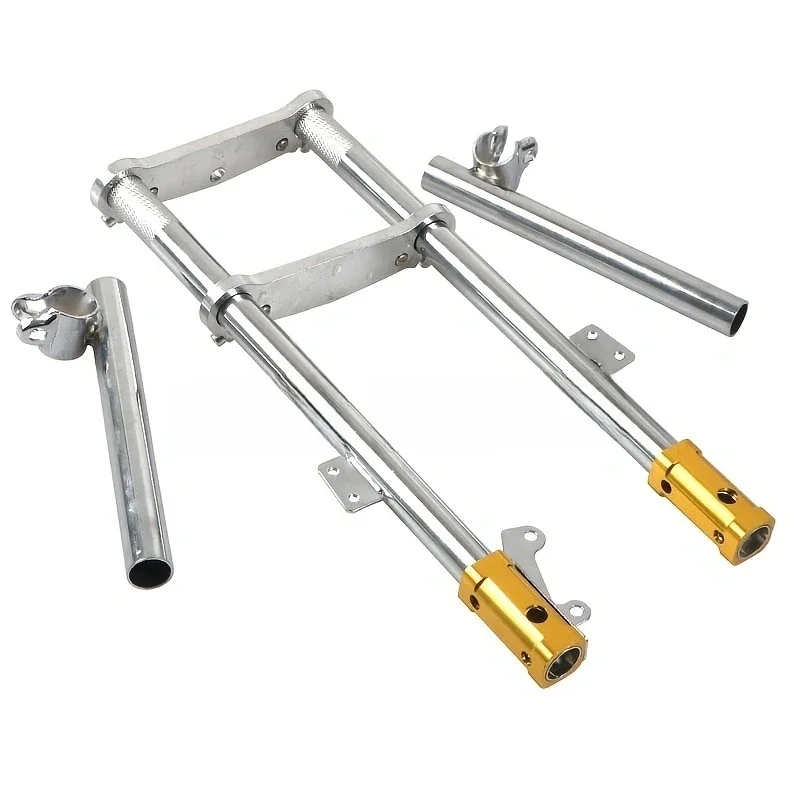 AliExpress NONE Front Fork Suspension Triple Tree Clamp Yoke Clamp Handle Bar Assembly For 47CC 49CC Minimoto Mini Dirt Bike Quad Pocket Bike
