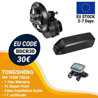 Tongsheng TSDZ8 48V 750W Motor Kit Mid Drive Torque Sensor Engine Electric Bicycle Conversion Kit Hailong Battery 14.5 19.2 20Ah