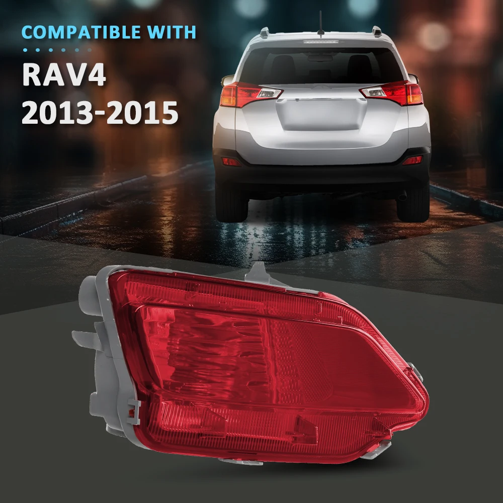 

Left Rear Bumper Light Tail Fog Lamp Turn Signal Lamp Fit for 2013 2014 2015 Toyota Rav4 Waterproof Snowproof Dustproof