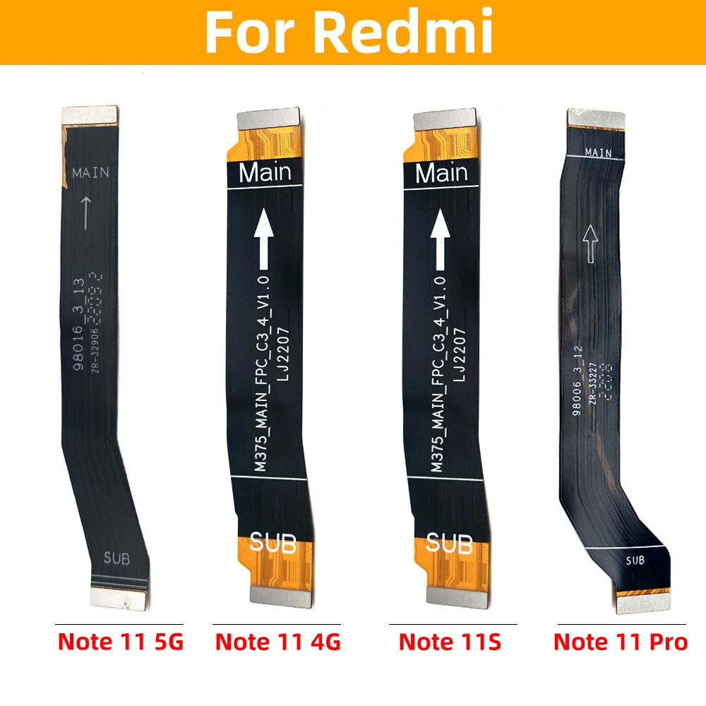 For Redmi Note 11S 11 4G 5G  / Redmi Note 11 Pro  Main Board Mainboard Motherboard Connect Usb Charge Flex Cable