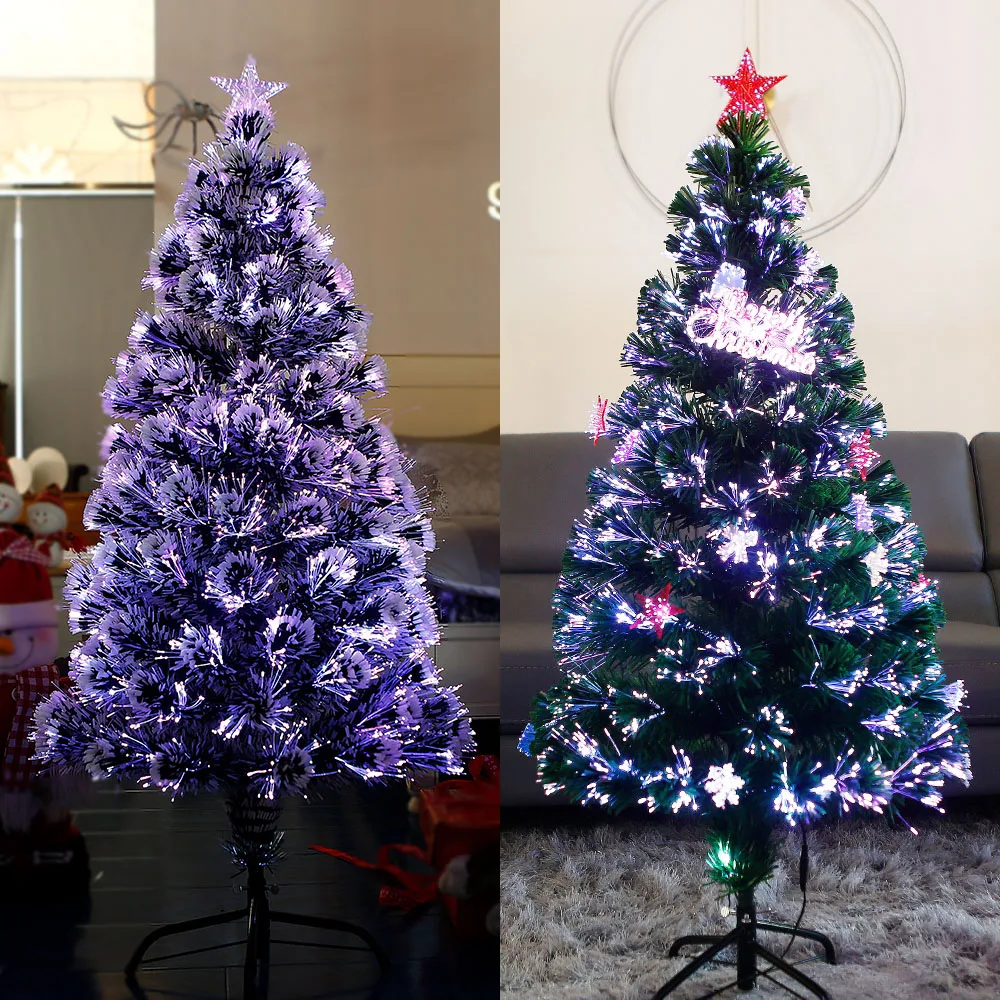 Christmas Fiber optic tree Christmas tree 1.2m,1.5m 1.8m trinless tree