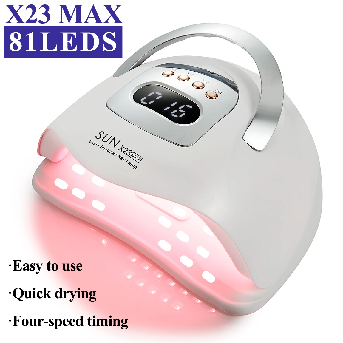

SUN X23 MAX Professional Nail Dryer UV LED Lamp for Nails Gel Polish Dryer Light 81 LEDs Nail Art Accessories Curing Gel Nails