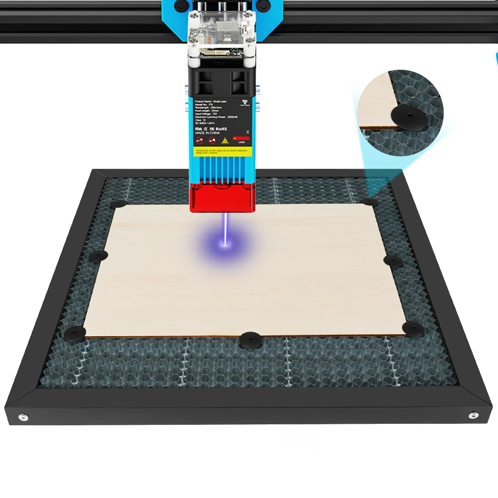 Grawer laserowy stół roboczy o strukturze plastra miodu naprawiono grawerowanie dla TTS TS2 maszyna do cięcia Co2/grawer laserowy części CNC