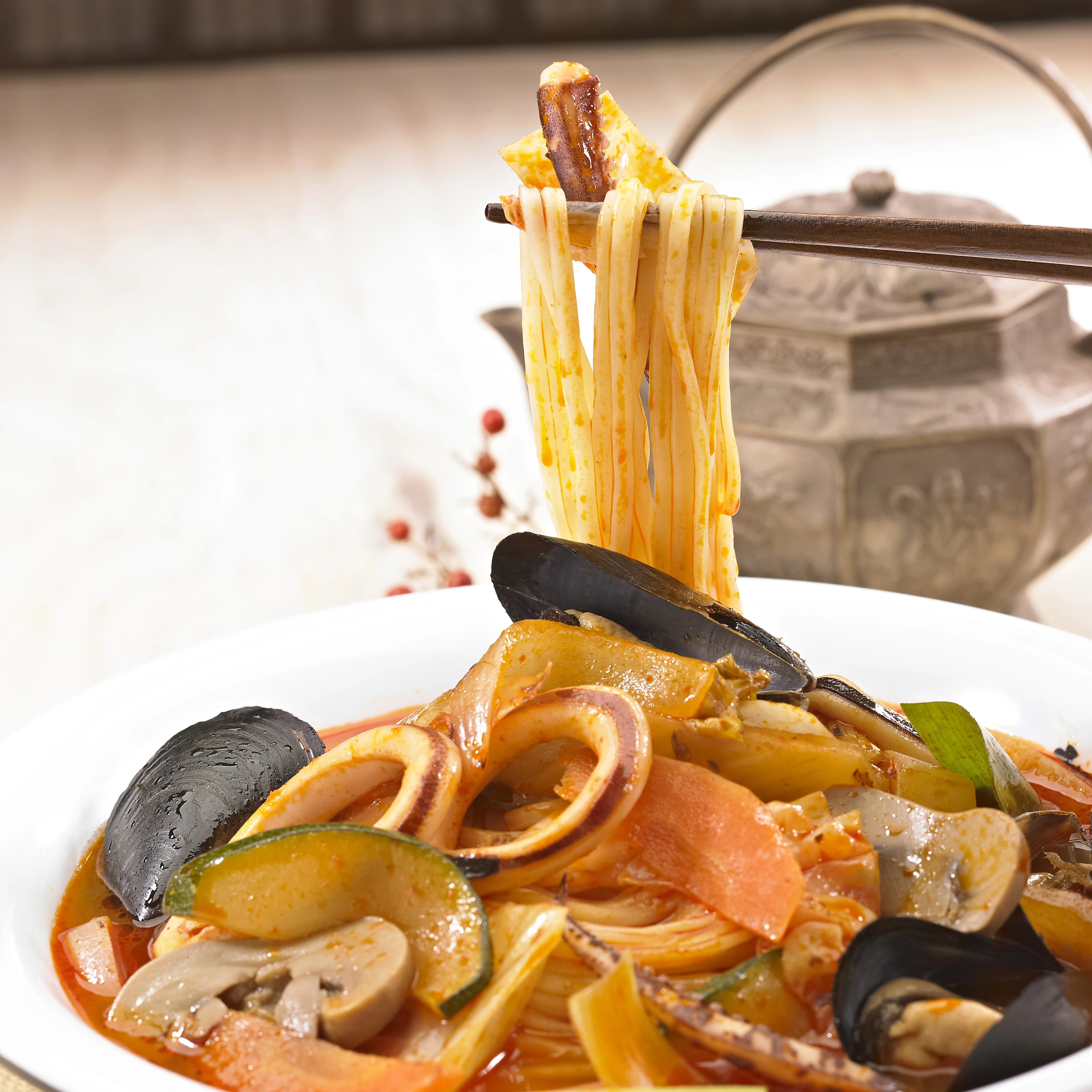 (صانع الطعام) نودلز صينية مجمدة 250 جرام × 10 عبوات فردية، وجبة مريحة، Jjajangmyeon، Jjamppong، نودلز صينية فورية ناعمة ولذيذة. #3