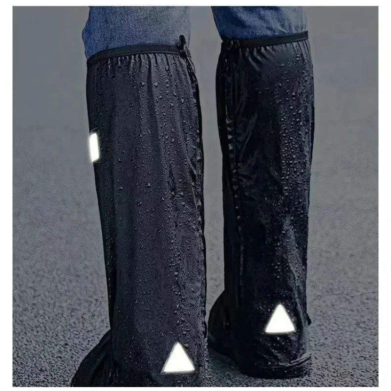 AliExpress UK Rain Boot Shoe Cover Black Waterproof with Reflector High Top Non-slipThickened Shoes Dust Covers for Motorcycle Bike Rain Cover