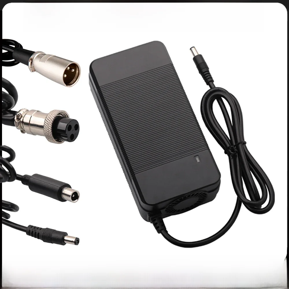 58,8V 4A Intelligentes Lithium-Batterieladegerät 14Series für 52V Polymer-Li-Ionen-Akku-Ladegerät DC/XLR/GX16/RCA Hochwertiger Anschluss