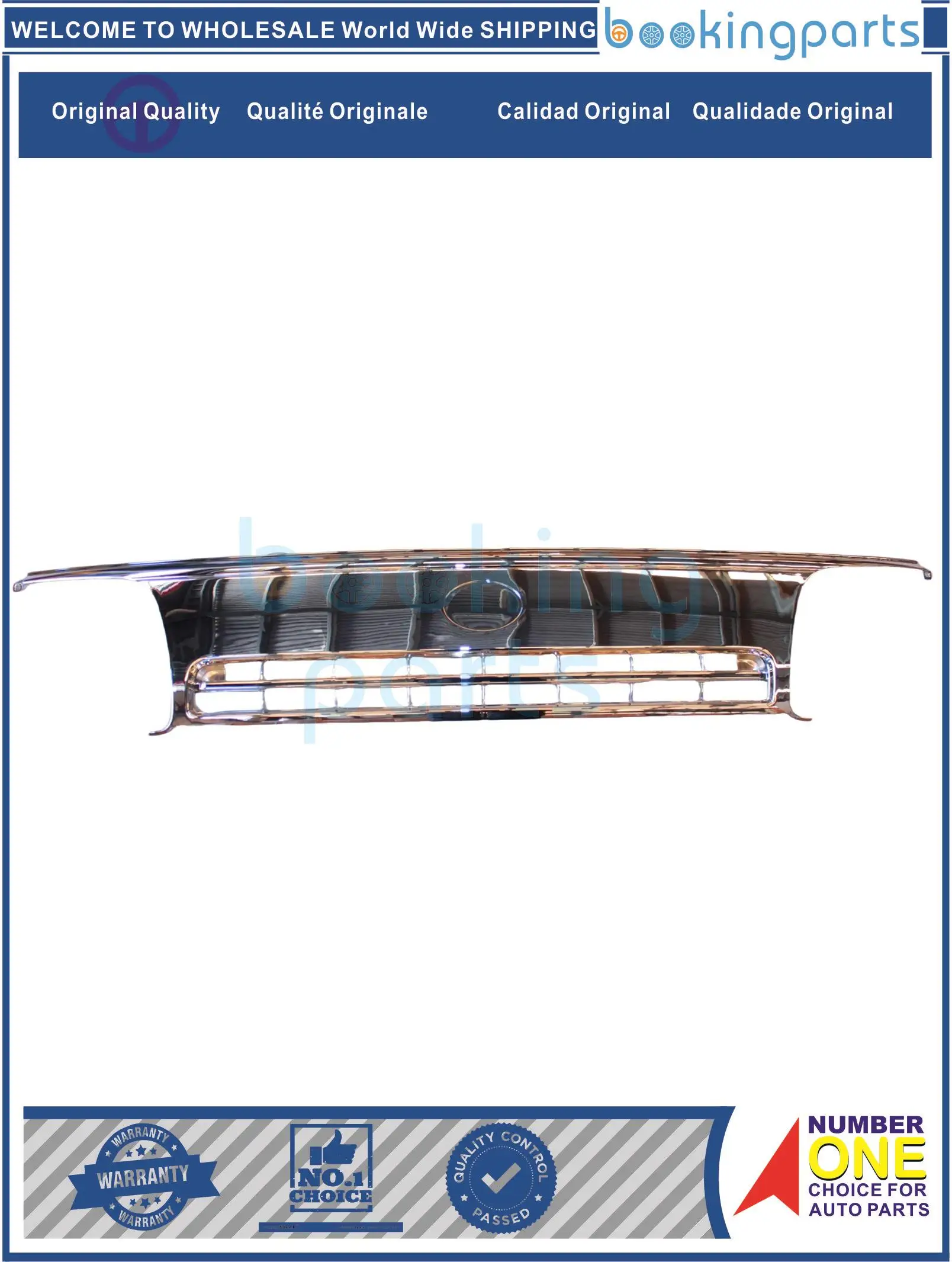 

GRI49407(CHROME),53111-26210,5310026040,5310026060,5311126210C Grille For TOYOTA GRILLE TOY/HIACE CUSTOM 94-