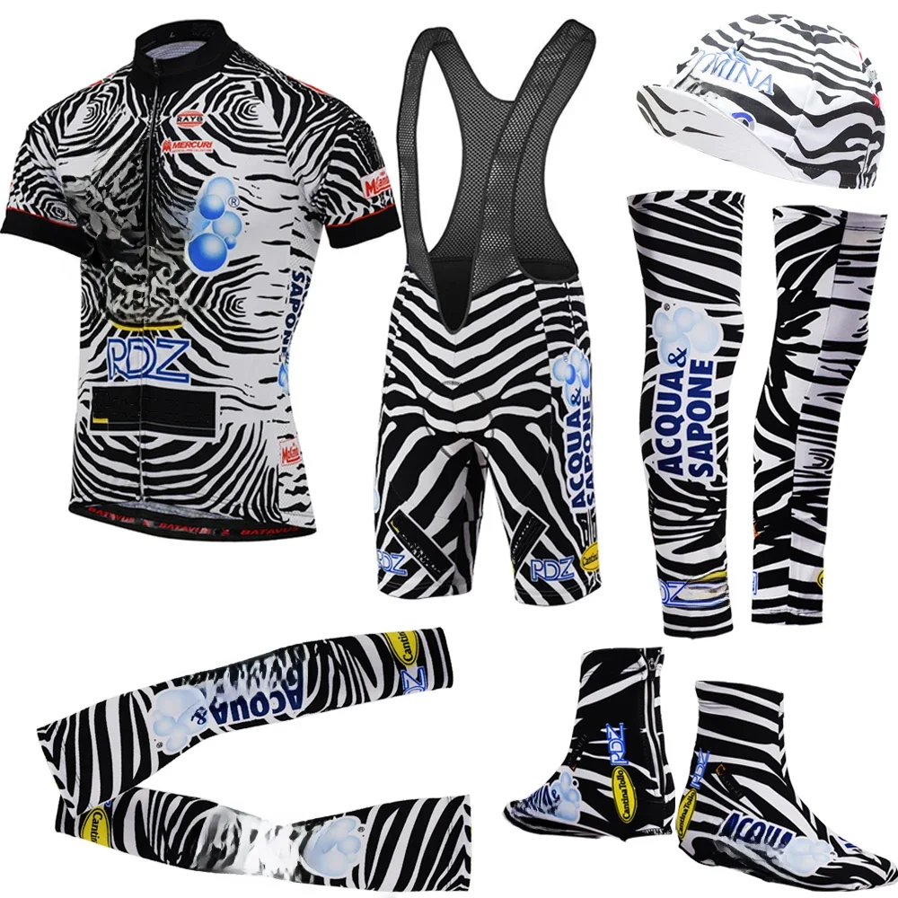 New Man Sommer Zebra Kurzarm Rad trikot Sets MTB Retro Fahrrad Kleidung Rennrad Ropa Ciclismo Wea