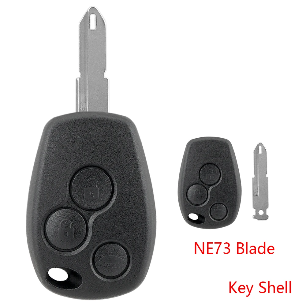 

3 Button Remote Key Fob Case Shell For Renault Traffic Master Clio Modus Vauxhall Vivaro Movano + NE73 Blade