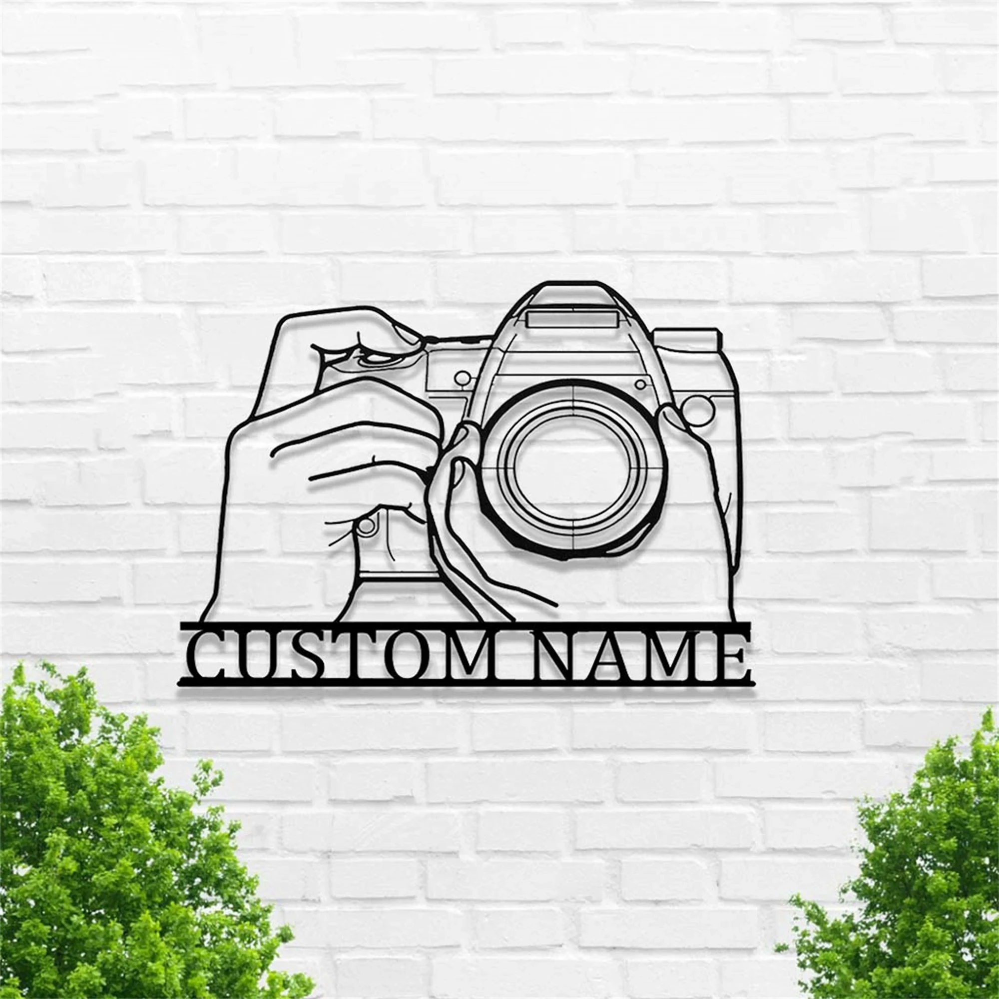 Custom Camera Metal Wall Art,Camera Metal Sign,Camera Wall Decor,Custom Photographer Metal Sign,Photo Studio Decor