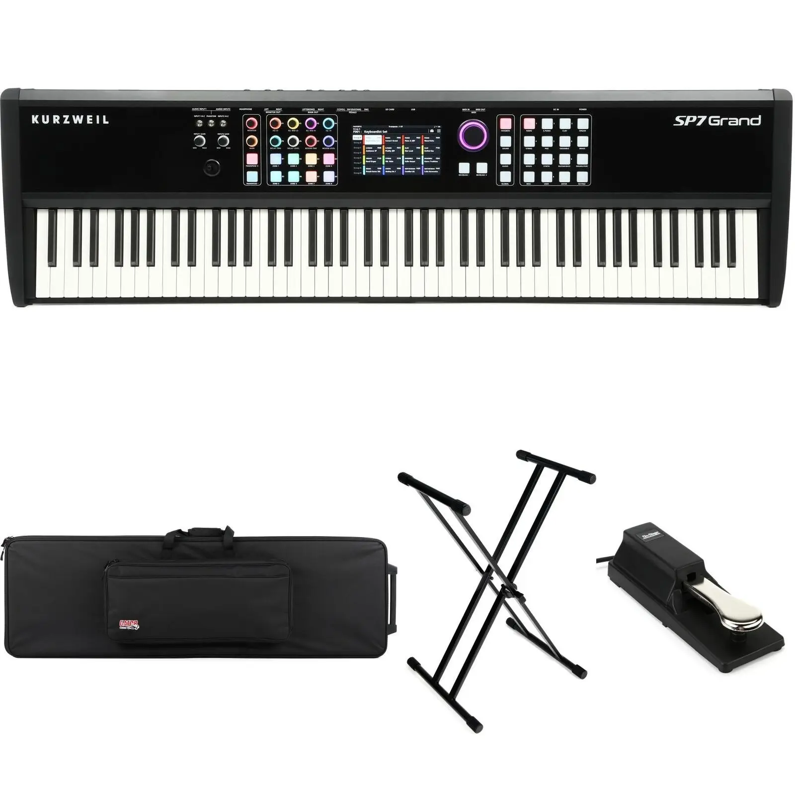 

Качество ценностей Kurzweil SP7 Grand 88-key Stage Piano Stage Bundle