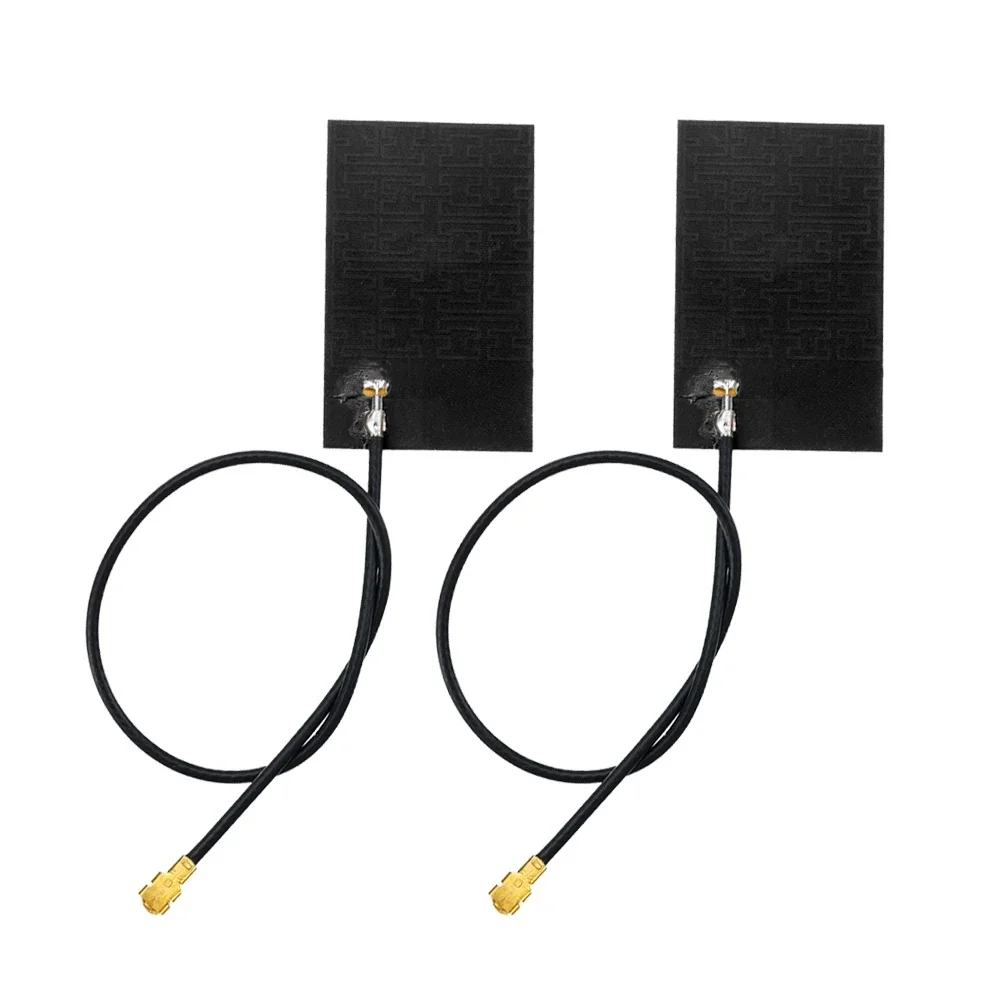 Wewnętrzna elastyczna czarna antena samoprzylepna FPC 433 MHz 6dbi z kablem 12 cm i złączem UFL — zdjęcie produktu 7
