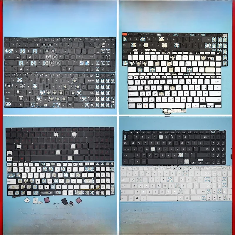 Capuchons de touches de remplacement, pince à ciseaux, charnière pour ASUS TUF GAMING VivoBook ADOL ExpertBook ZenBook ROG, clavier d'ordinateur portable