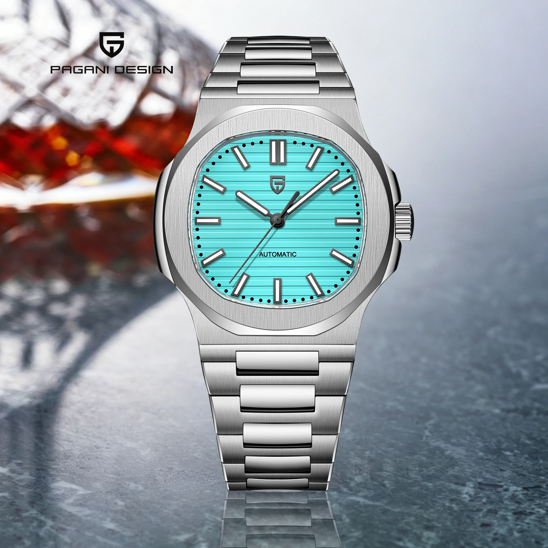 Nouvelle montre mécanique automatique de luxe PAGANI DESIGN 2026 pour homme, avec verre saphir anti-reflet et aiguilles lumineuses, montre de sport pour homme, livraison locale