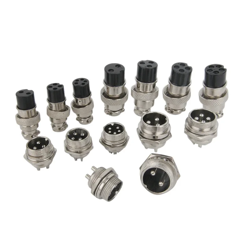 Connecteur de panneau de prise d'aviation circulaire mâle et femelle, câble de fil coudé, GX12, GX16, GX20, 2 broches, 3 broches, 4 broches, 5 broches, 6 broches, 7 broches, 8 broches, 9/10 broches,