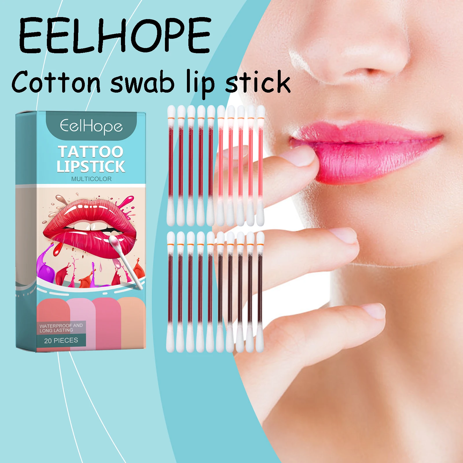 

EELHOPE Tattoo Lipstick Moisturizing Lasting Lip Makeup Remove Lip Lines Enhance Elasticity Waterproof Increase Gloss Lip Stick