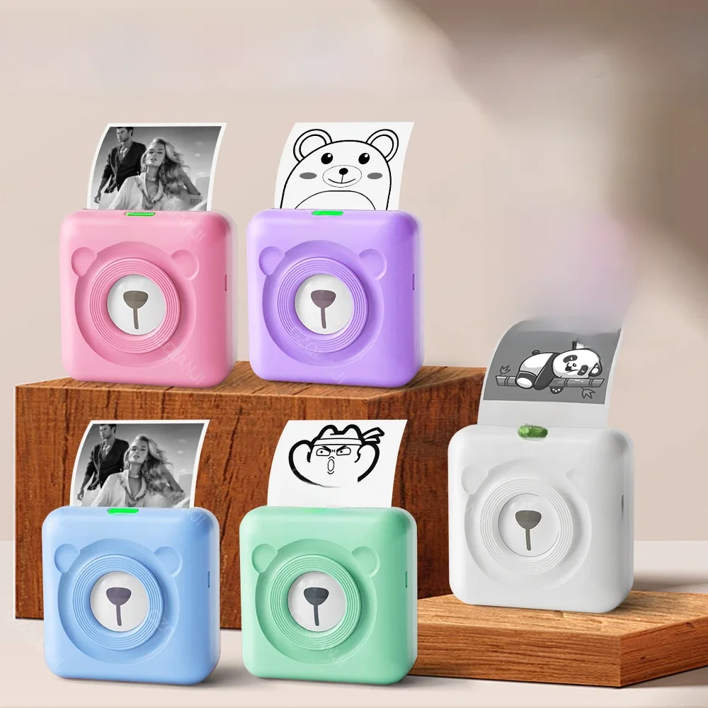 7 kleuren Peripage A6 304 DPI Mini Fotoprinter Notities Sticker Label Drukmachine Bluetooth Draagbare Draadloze Printer Marker - afbeelding 2