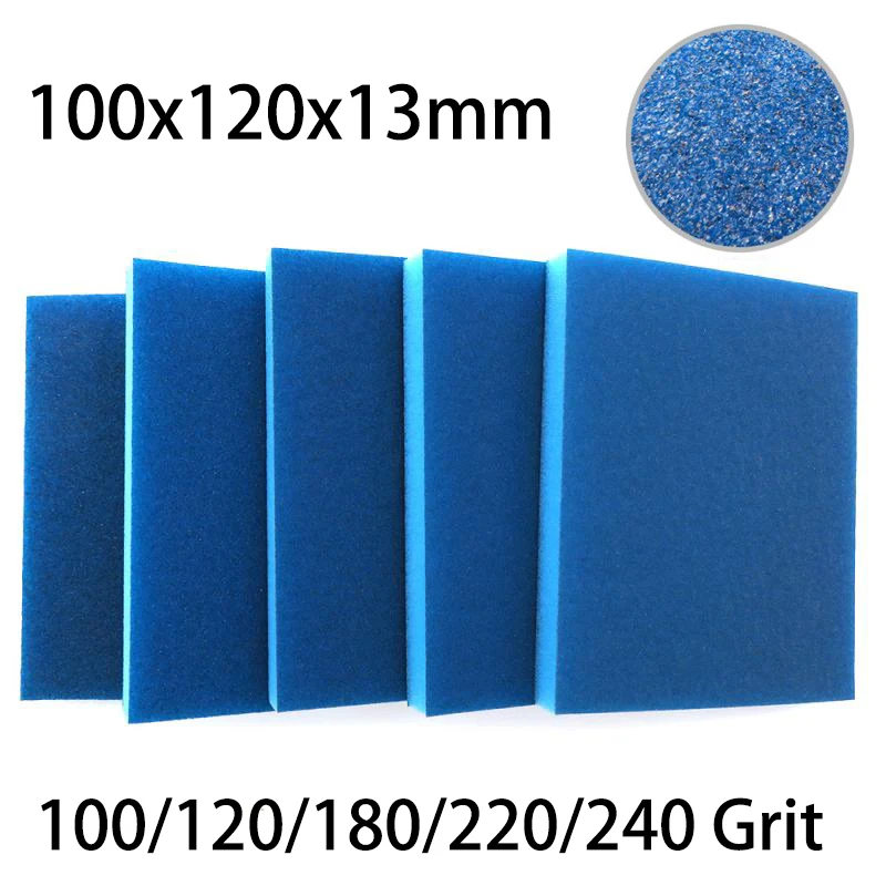 

100-240Grit наждачная бумага, двусторонняя абразивная шлифовальная бумага 120x100x12 мм