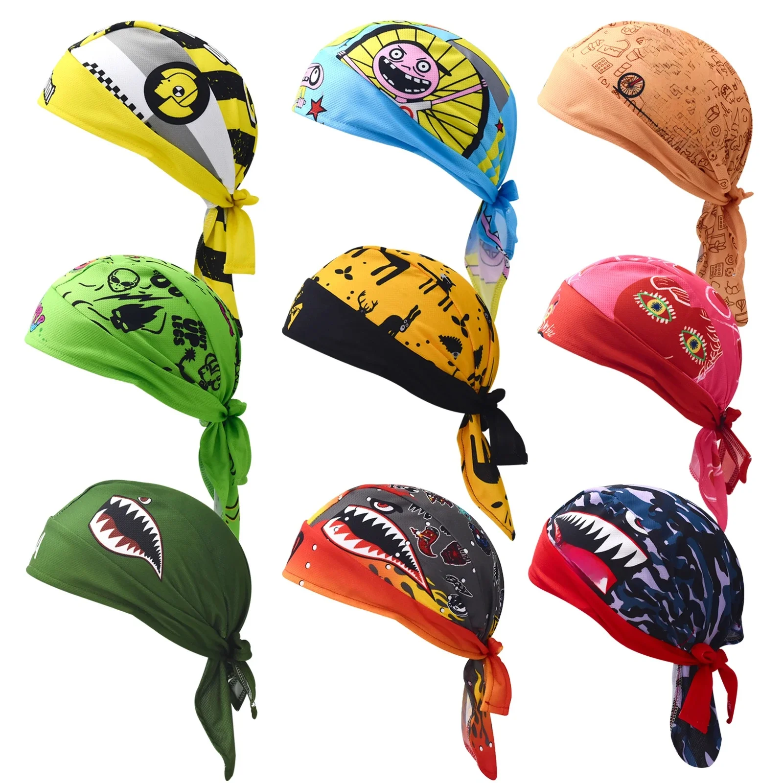 AliExpress Retro Bicycle Sweat-Wicking Cycling Cap Bike Cycling Headscarf Headband Quick-dry Pirate Hat