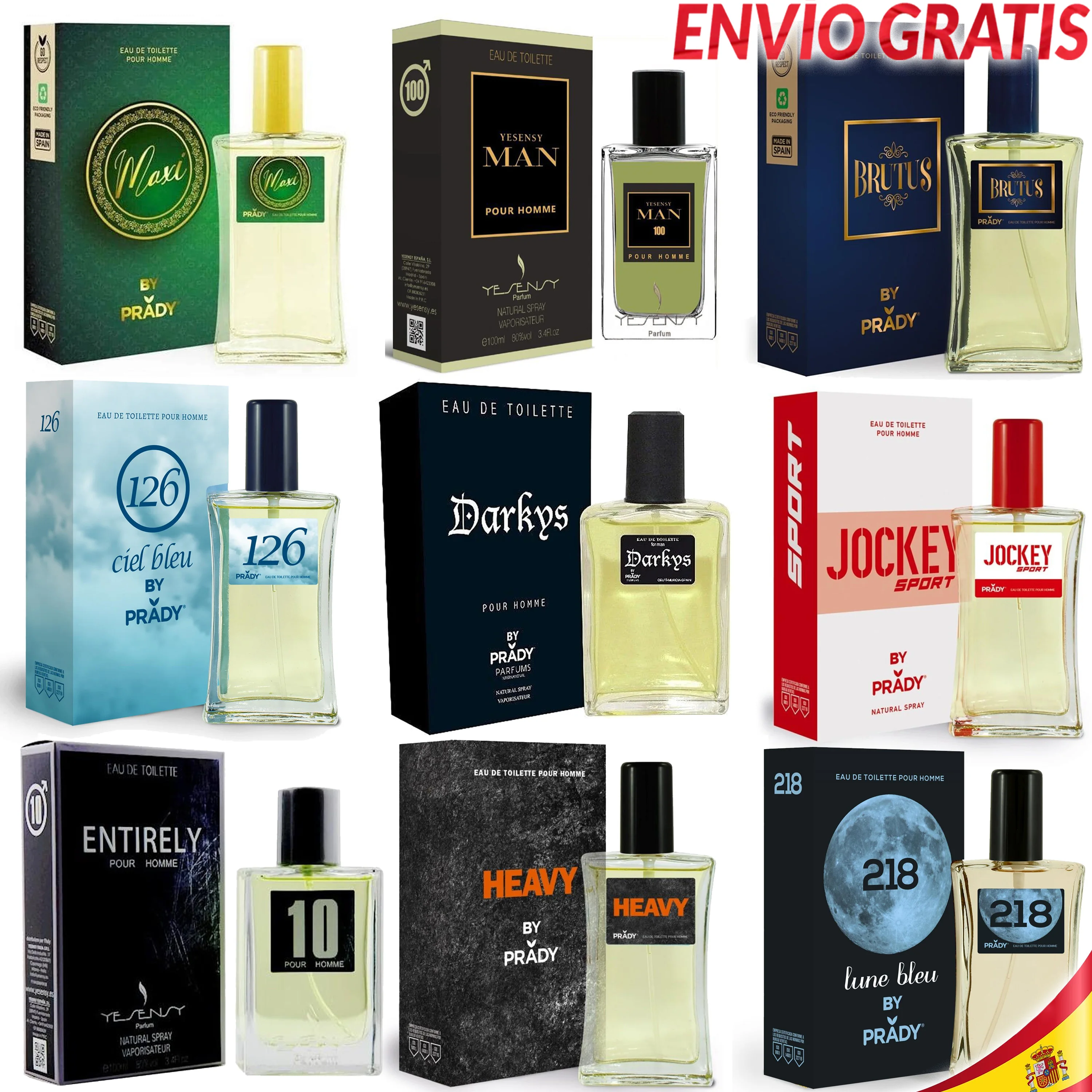 Colonia para Hombre 100ml Agua Eau de Toilette Fragancias Masculinas con Materias Primas de Muy Alta Calidad y DERMATOLÓGICAMENTE Testadas Recuerdan a Perfumes de Mayor Prestigio Equivalentes Nuevos Aromas 2022