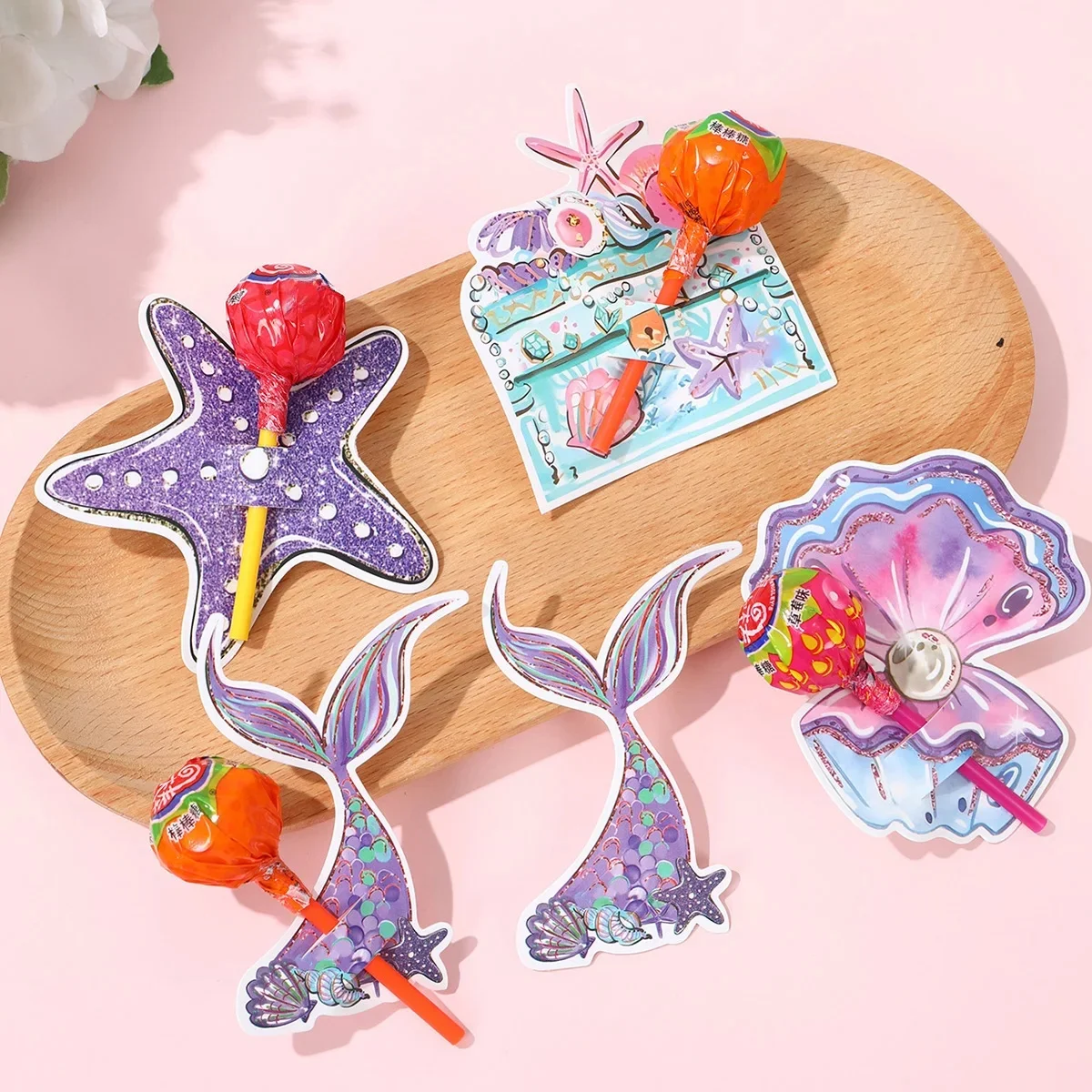 Porte-sucettes queue de sirène, décoration de fête d'anniversaire pour la maison, porte-sucette, révélation du sexe, fourniture de fête prénatale