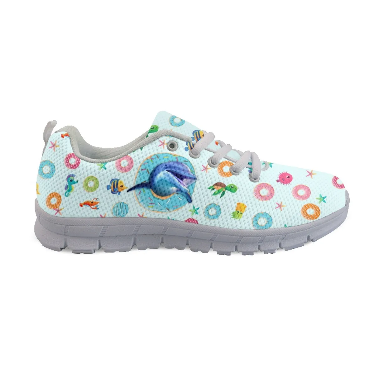 INSTANTARTS 2023 New Casual Sneakers for Women Glum and Dolphin Athletic Shoes Outdoor Non-slip Wear-resistant Walking Footwear