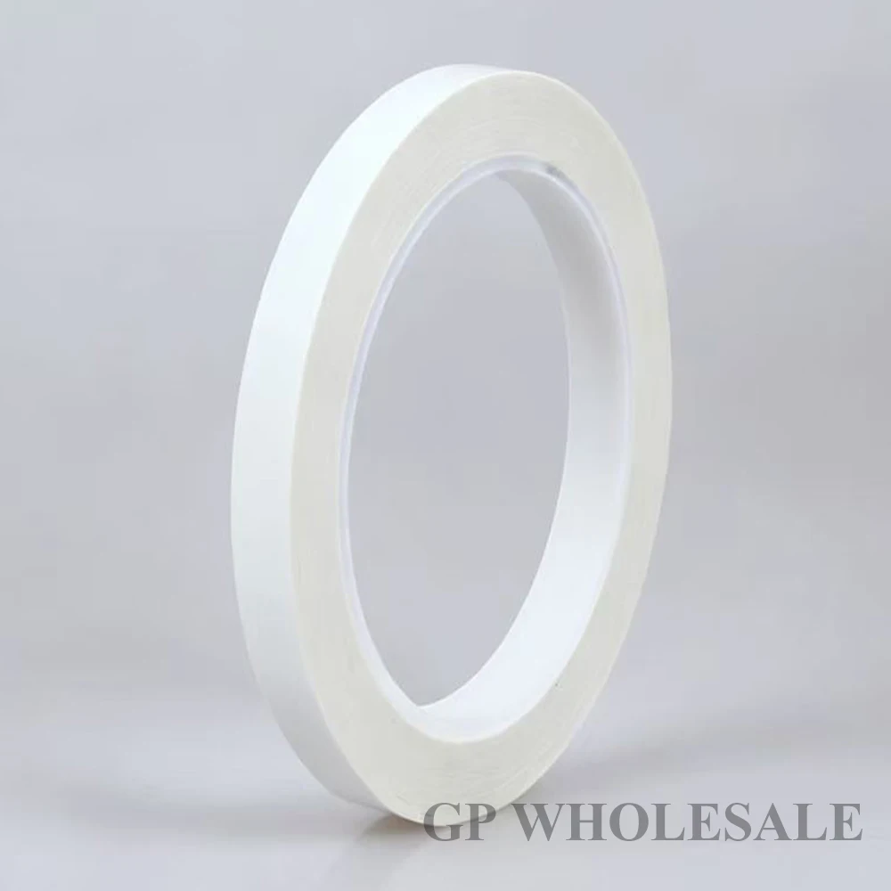 2 Rolls 12mmx66M White PET Mara Tapes High Temp 130C Flame Retardant Insulation Adhesive Film For Motor Transformer Coils Wrap