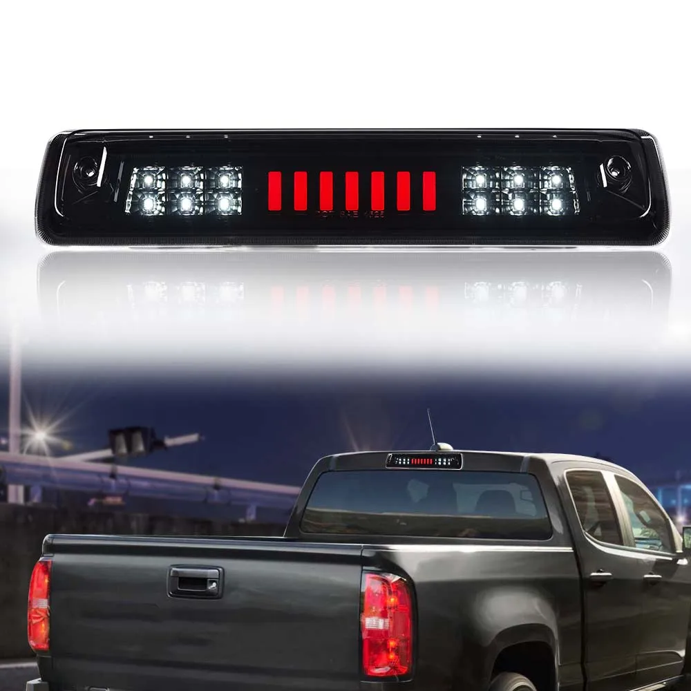 

Fit for 15-18 Colorado/Gmc Canyon Led Third Brake Light Cargo Lamp Black/Smoked Waterproof Snowproof Dustproof Car Accessories