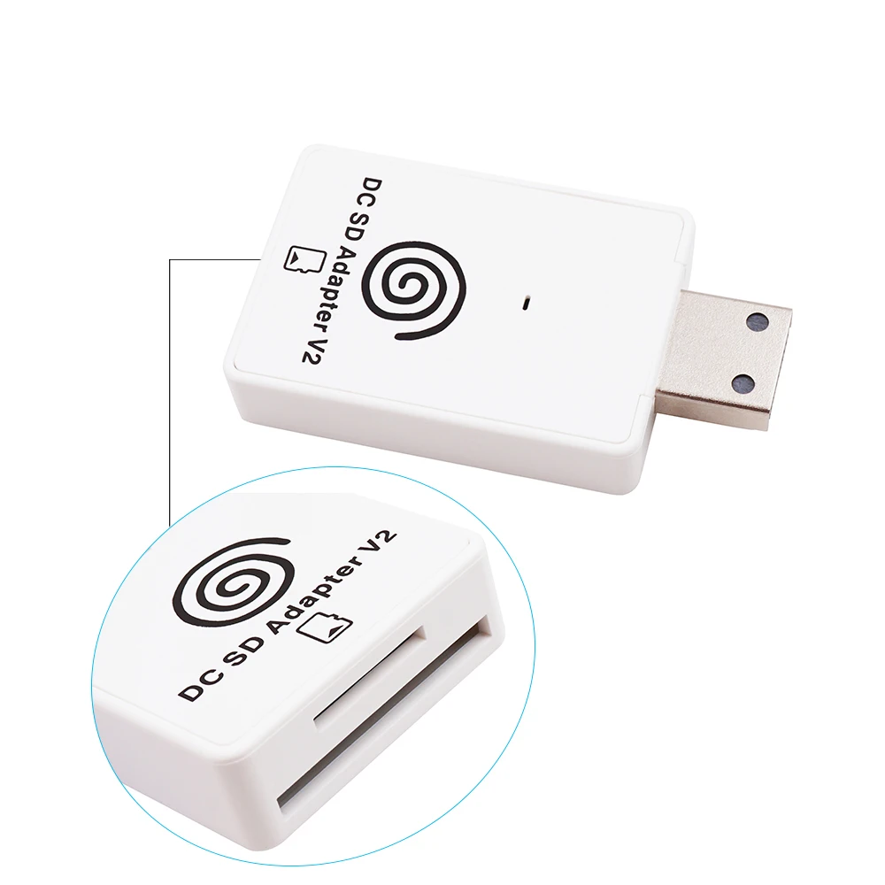 

DC SD TF Card Adapter Reader V2 with DreamShell Boot Loader for all SEGA Dreamcast Console and CD