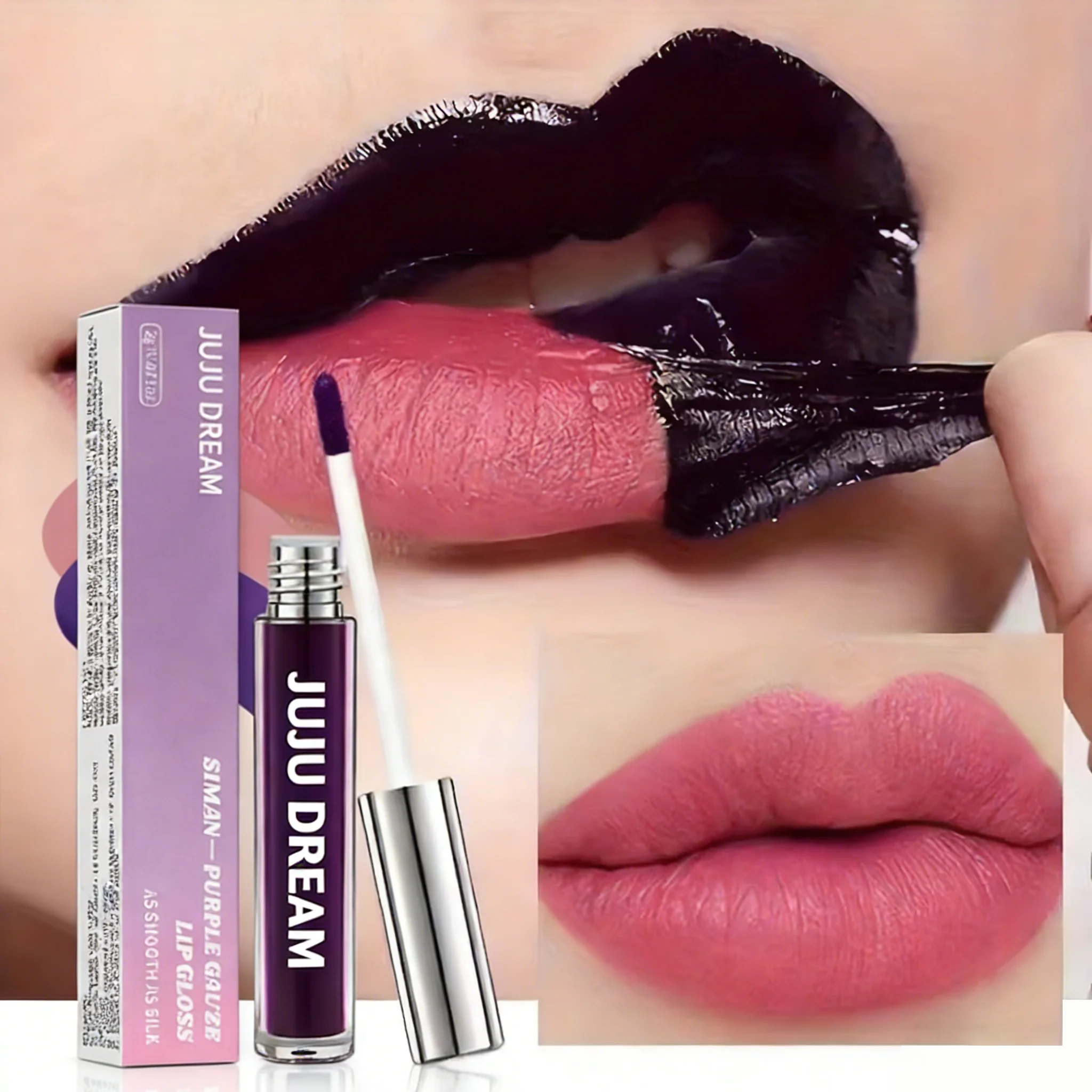 3 Matte Lip Glaze Matte Tear Lip Gloss Non-Stick Non-Fading Long-Lasting Waterproof High Color Moisturizing Easy Apply Remove