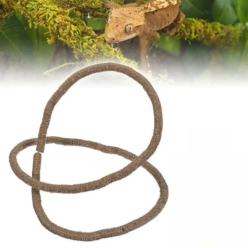 1M sztuczne elastyczne gad winorośli Rattan kameleon jaszczurka Terrarium gałęzie zginalny dżungla gad domowy siedlisko dekoracji — zdjęcie 2