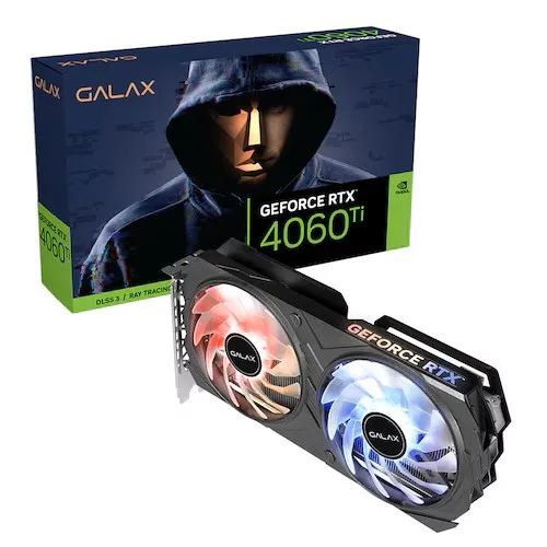 [Galaxy official certification point] GALAX GeForce RTX4060 TI EX BLACK OC D6 8GB graphics card