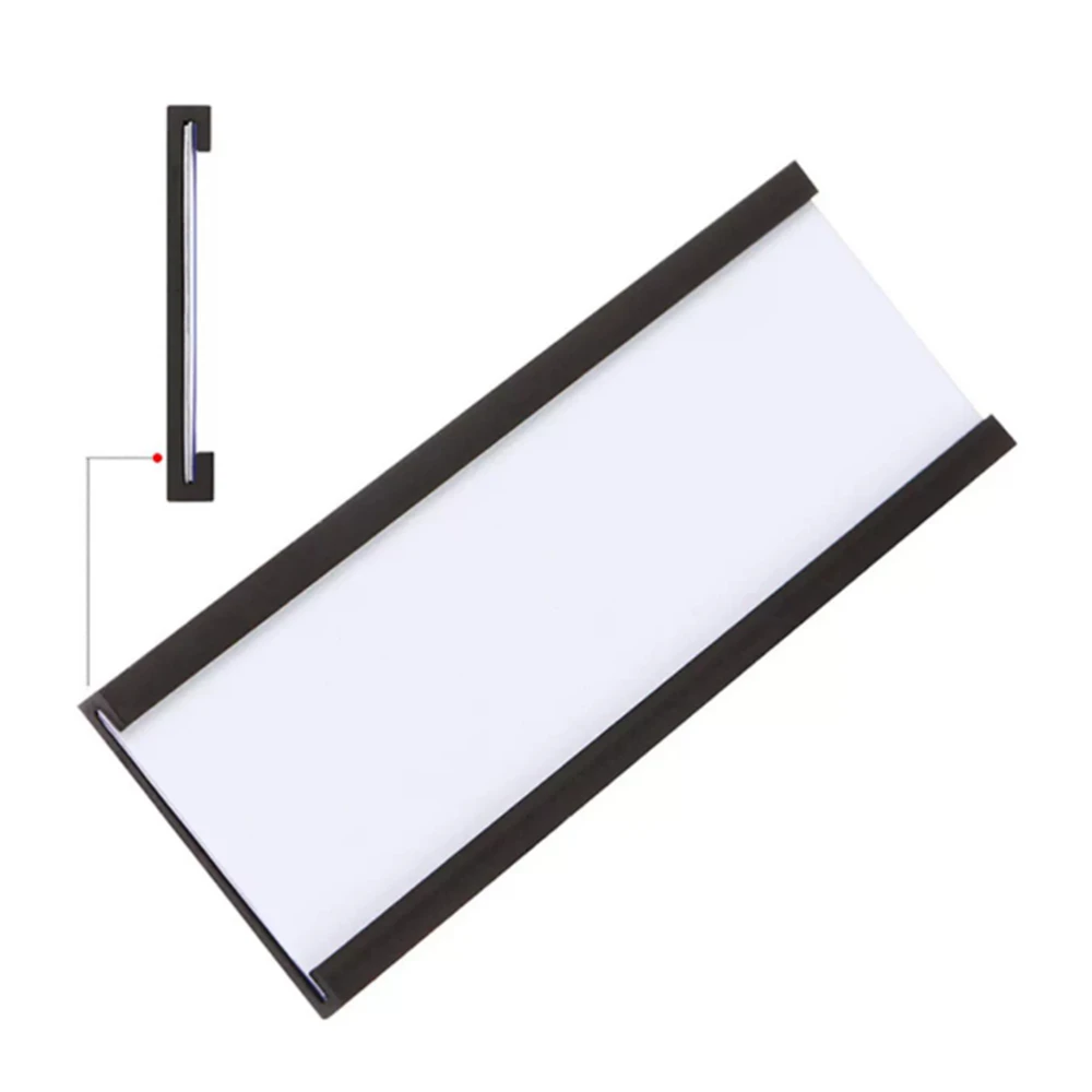 

20PCS Magnetic Labels C-Channel Magnet Label Holder Strip with PVC Paper Labels Holders Per Pack C profile Width 20mm 25mm 30mm