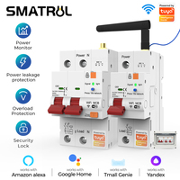 SMATRUL 63A Tuya Wifi Smart Circuit Breaker Short Circuit Protection Timed Smart Reclosing Switch Remote Control